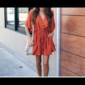 Niko Button down Kimono Dress - NWT